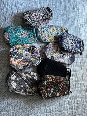 Vera Bradley Black Quilted Crossbody Bag